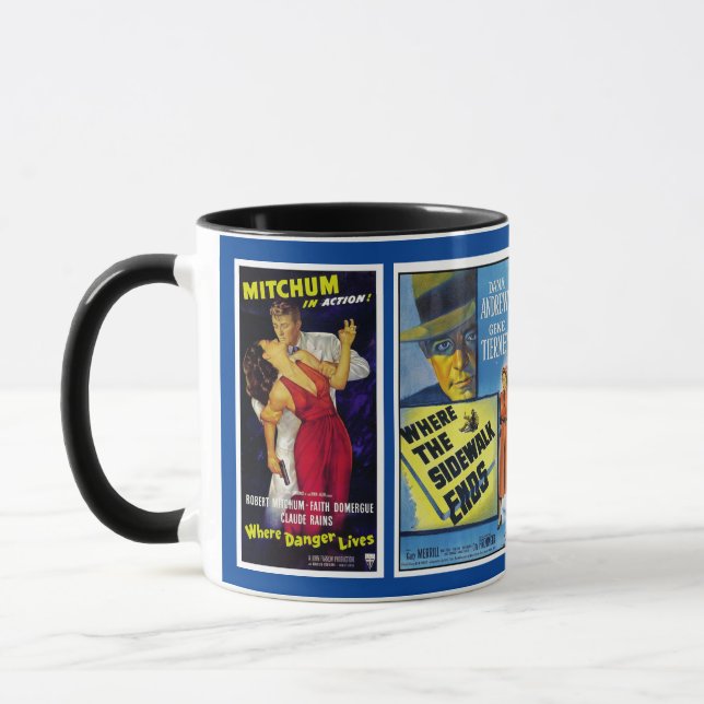Mug Film Noir Affiches de cinéma Vintage Musique (Gauche)