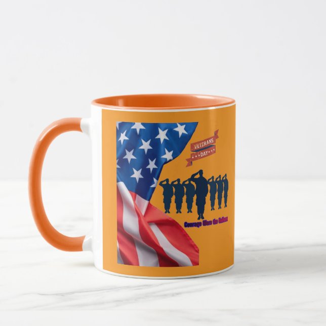 Mug Fils de la fierté des patriotes orange (Gauche)