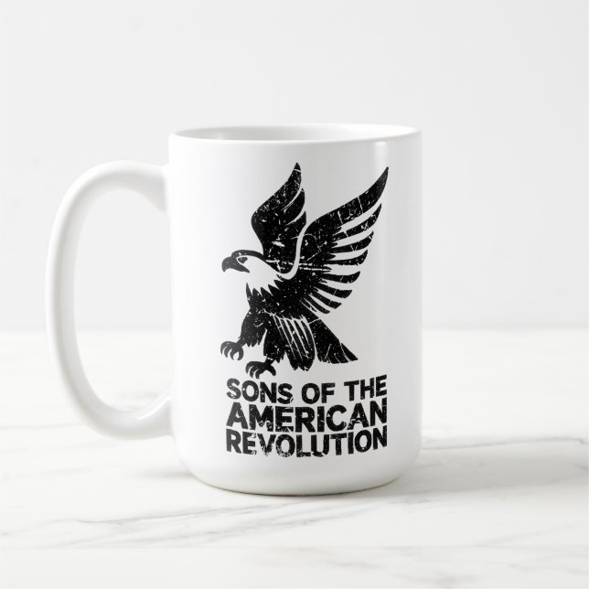 Mug Fils de la Révolution Américaine Descendant d'un P (Gauche)