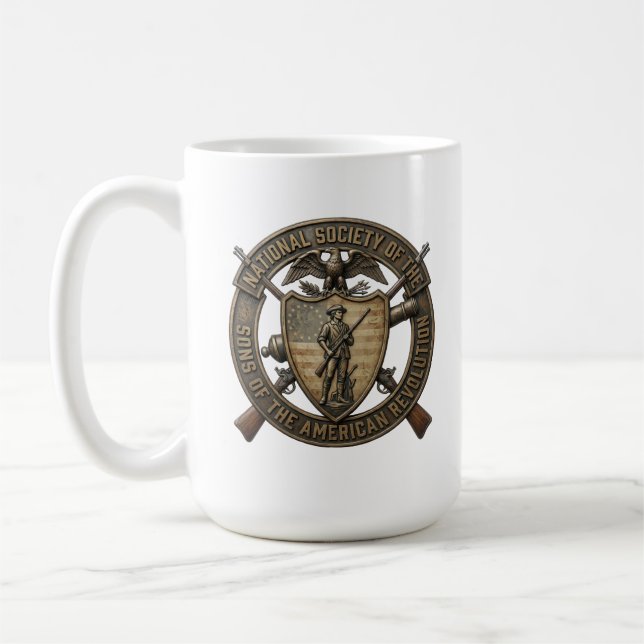 Mug Fils de la Révolution Américaine Fierté des Ancêtr (Gauche)