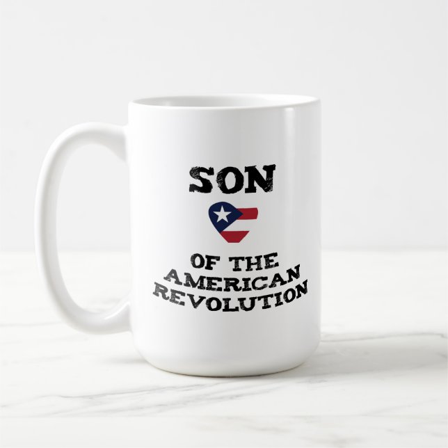 Mug Fils de la révolution américaine USA Star Eagle Da (Gauche)