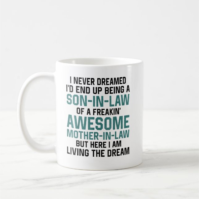 Mug Fils en droit d'une belle-mère Freakin' (Gauche)