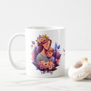 Mug Fils et mère heureux Fête des mères