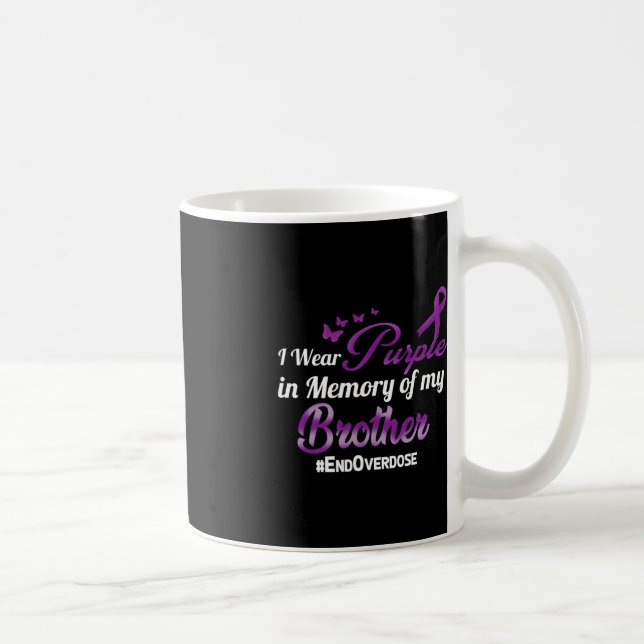 Mug Fin De La Surdose Je Porte Du Violet Pour Mon Frèr (Droite)