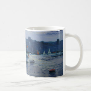 Mug Fin de l'après-midi amarrée de yachts