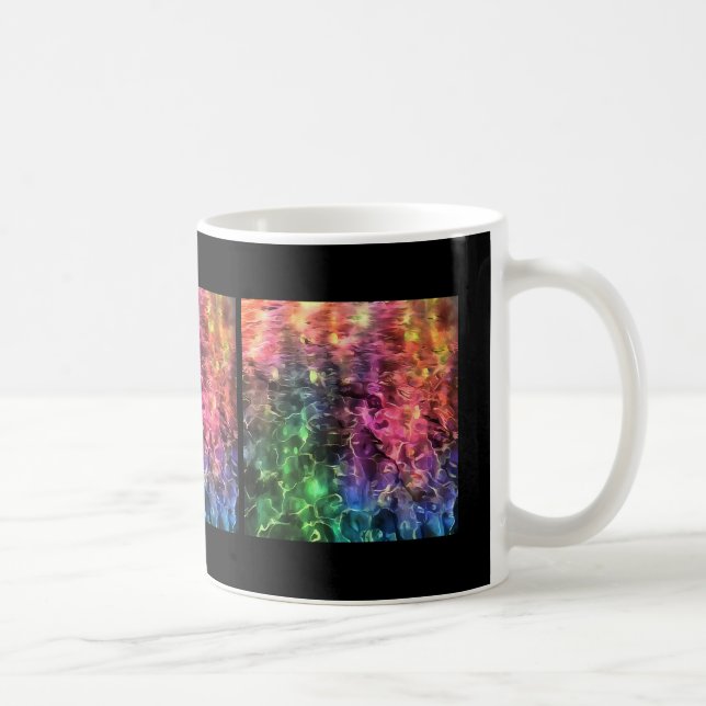 Mug Fin De L'Art Abstrait Arc-En-Ciel (Droite)