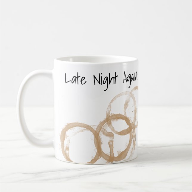 Mug Fin de soirée de nouveau Cercles de café (Gauche)