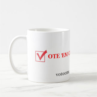 Mug Fin de support 2012 de vote