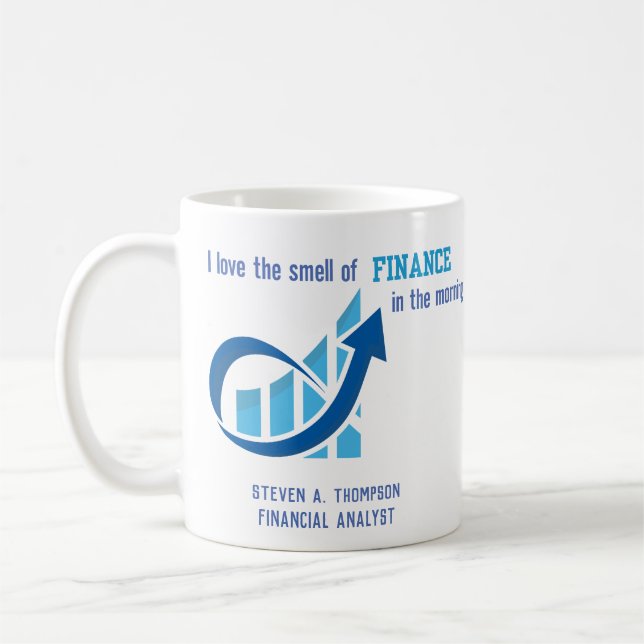 Mug Finance drôle personnalisée  (Gauche)