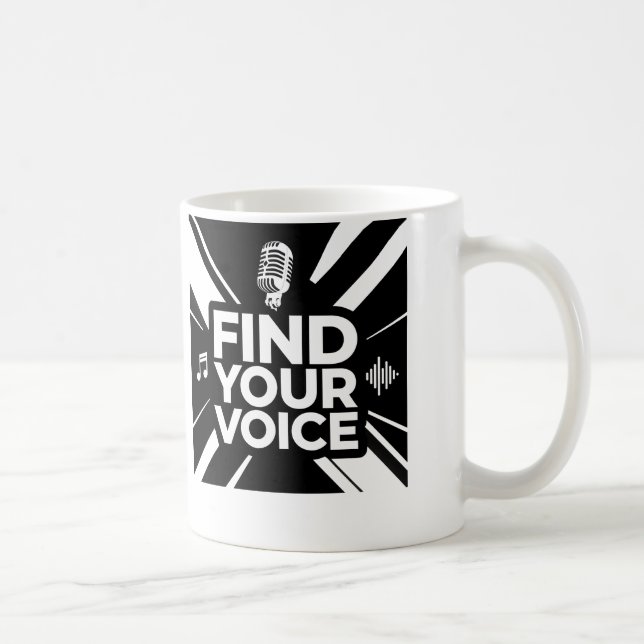 Mug Find Your Voice Microphone Podcast (Droite)
