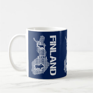 Mug FINLAND MAP personnalisable - choisir le style