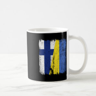 Mug Finlande Ukraine Demi-drapeau Patrimoine finlandai