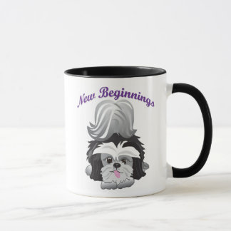 Mug Fins heureuses de nouveaux débuts