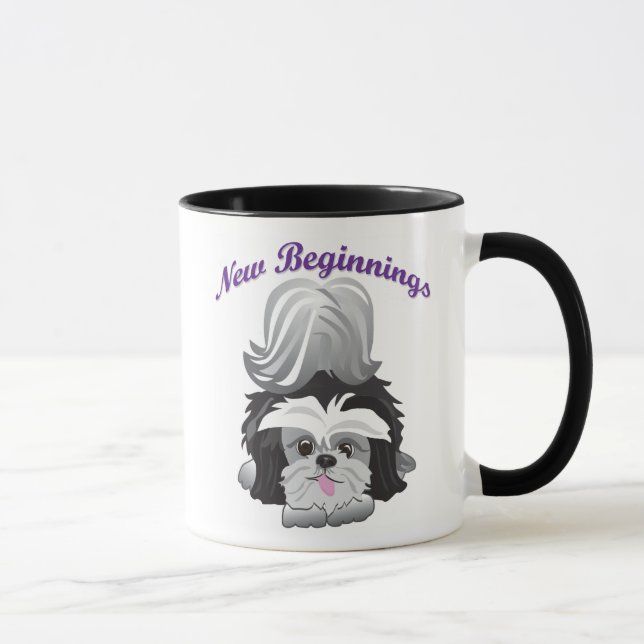 Mug Fins heureuses de nouveaux débuts (Droite)