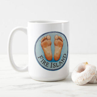 Mug Fire Island barefoot & fancy free! Funny host gift