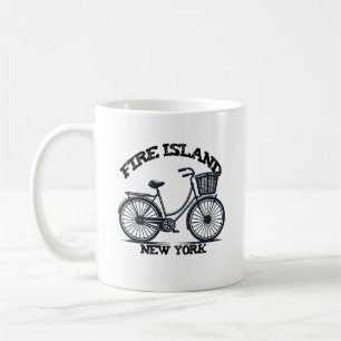 Mug FIRE ISLAND NEW YORK bicyclette avec panier vélo