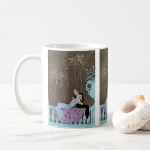 Mug Fireworks Art déco vintage Le Feu, George Barbier