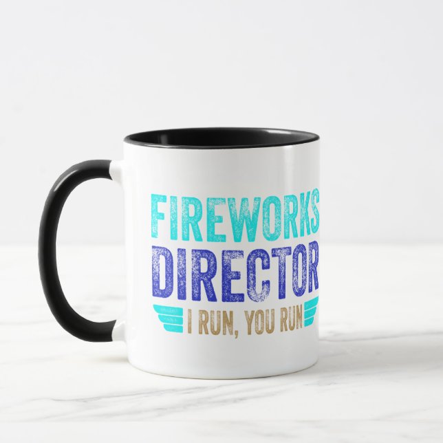 Mug Fireworks Director, Je cours, vous exécutez (Gauche)
