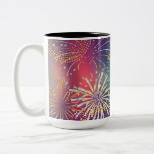 Mug Fireworks illustré