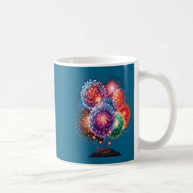 Mug Fireworks New Year's Eve Party Long Sleeve  (Droite)