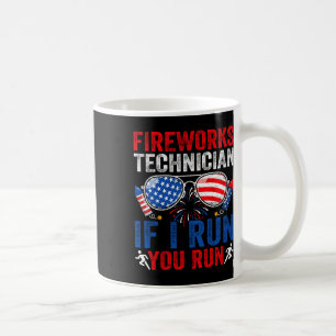 Mug Fireworks Technician Drôle 4 juillet Sungles Men