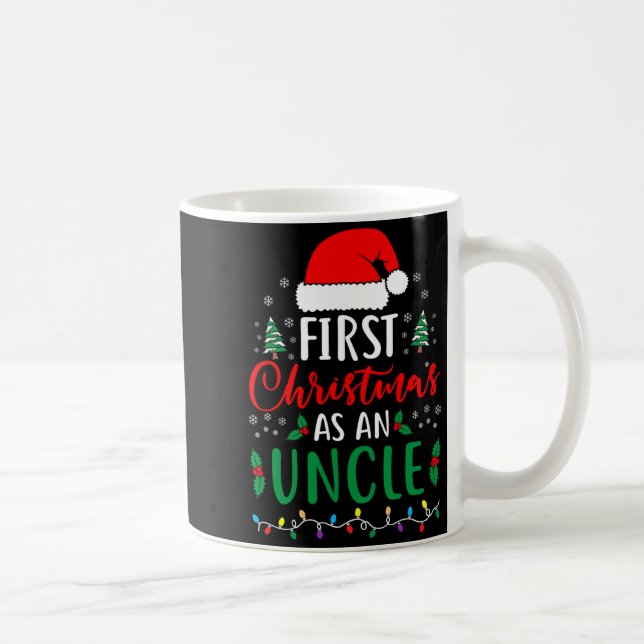 Mug First Christmas As An Uncle New Parents Xmas Match (Droite)