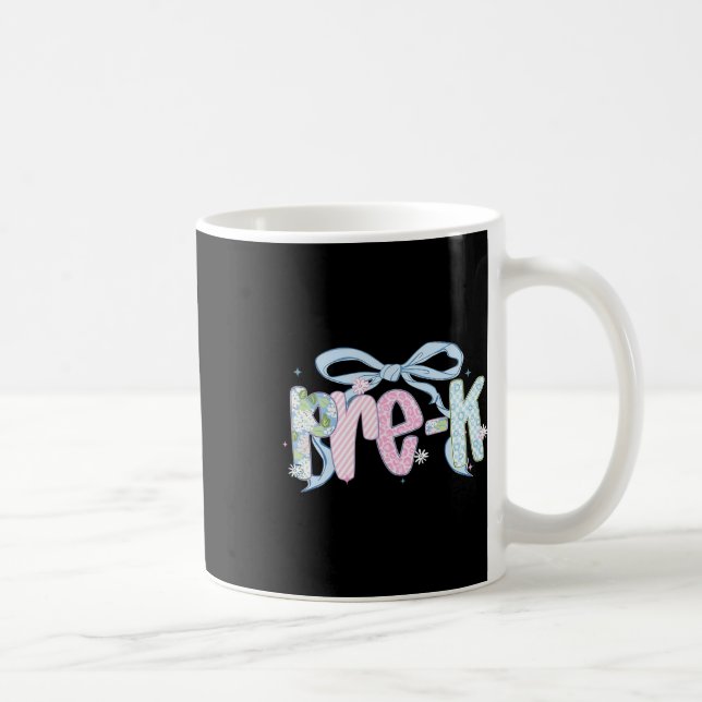 Mug First Day Of Pre-k Floral Bundle For Teacher 2  (Droite)