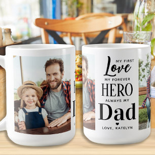 Mug First Loever Hero Personnalisé 2 Photo Papa