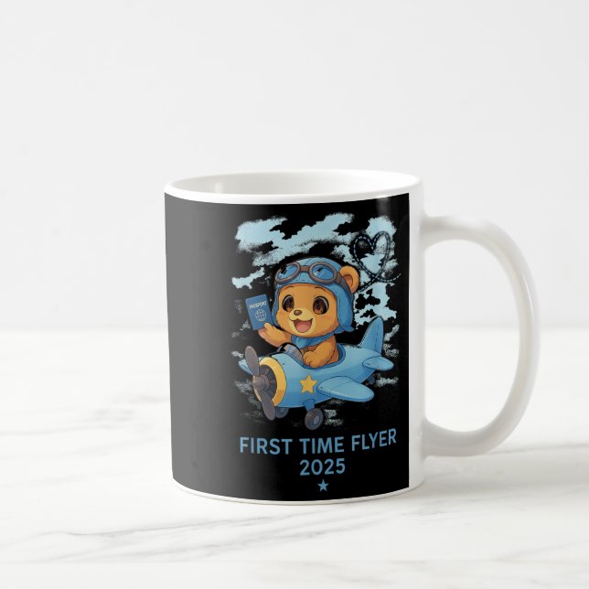 Mug First Time Flyer 2025 Teddy Bear Aviator Kids Todd (Droite)