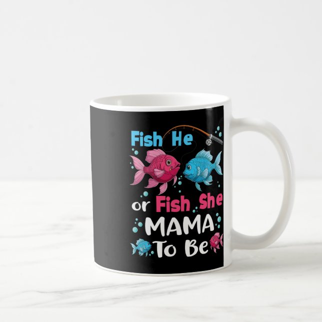 Mug Fish He Or Fish She Gender Reveal Family Matching  (Droite)