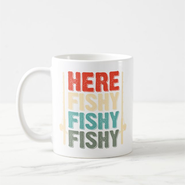 Mug Fish Hunting Fishing Fishrod Fisherman Gone Fishin (Gauche)