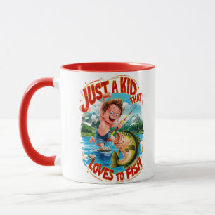 Mug Fishy Adventure : Juste un enfant qui aime pêcher
