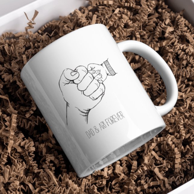 Mug Fist Bump First Fête des pères Papa Cadeau Anniver (Créateur téléchargé)