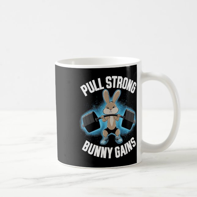Mug Fitness Bunny Bodybuilder Tirer de solides gains B (Droite)