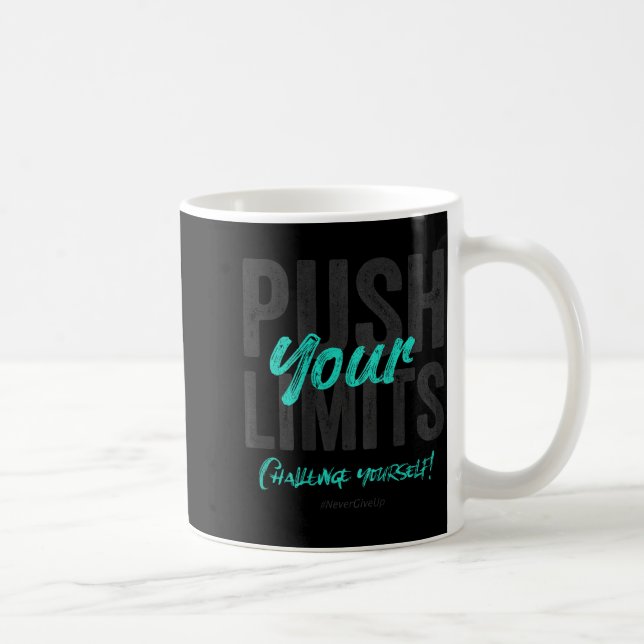 Mug Fitness Quote Y2k Gym Training Back Print Yoga Srt (Droite)