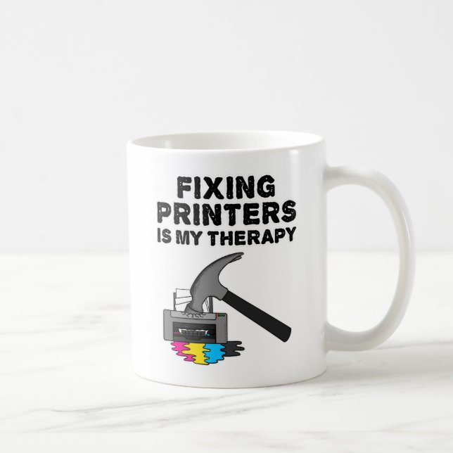Mug Fixer les imprimantes est mon traitement informati (Droite)