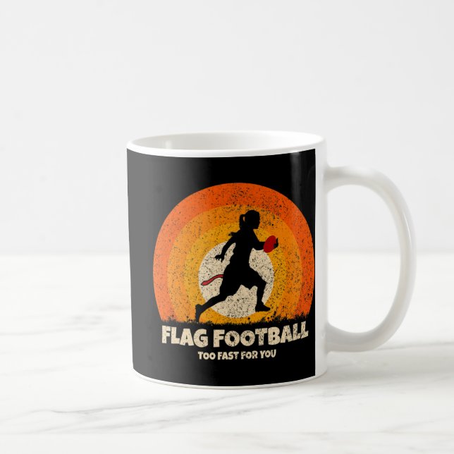 Mug Flag Football Girls Women Fast pour vous sur le pi (Droite)