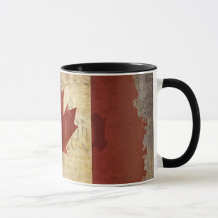 Mug Flag of Canada / Grunge...