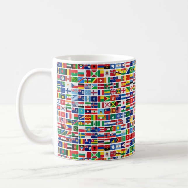 Mug Flags de la nation World All Countries (Gauche)