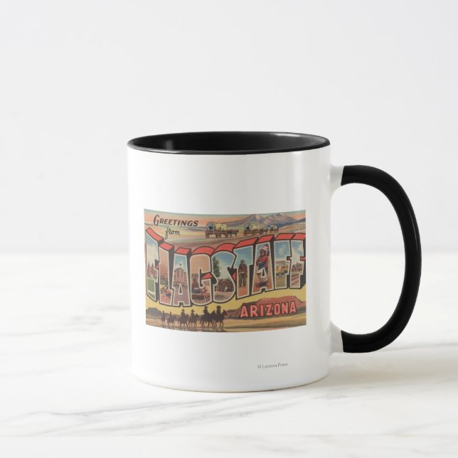 Mug Flagstaff, Arizona - Scènes de grandes lettres (Droite)