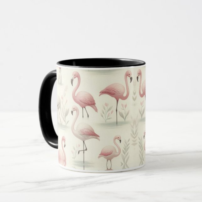 Mug Flamant Élégant (Devant gauche)