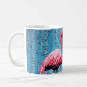 Mug Flamant rose Animal Bird Art Décor Peinture