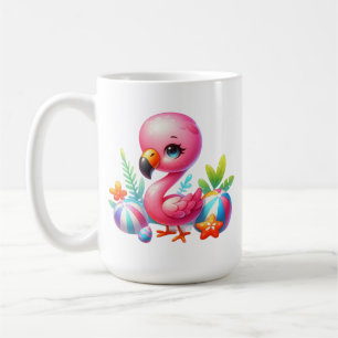 Mug Flamant rose aquarelle Clipart-95059