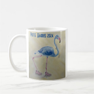 Mug Flamant rose bleu avec muqueuse Pearls