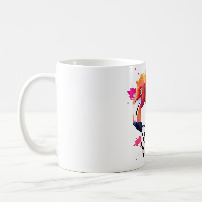 Mug Flamant rose Bow Cravate Tee - cadeau homme unique (Gauche)