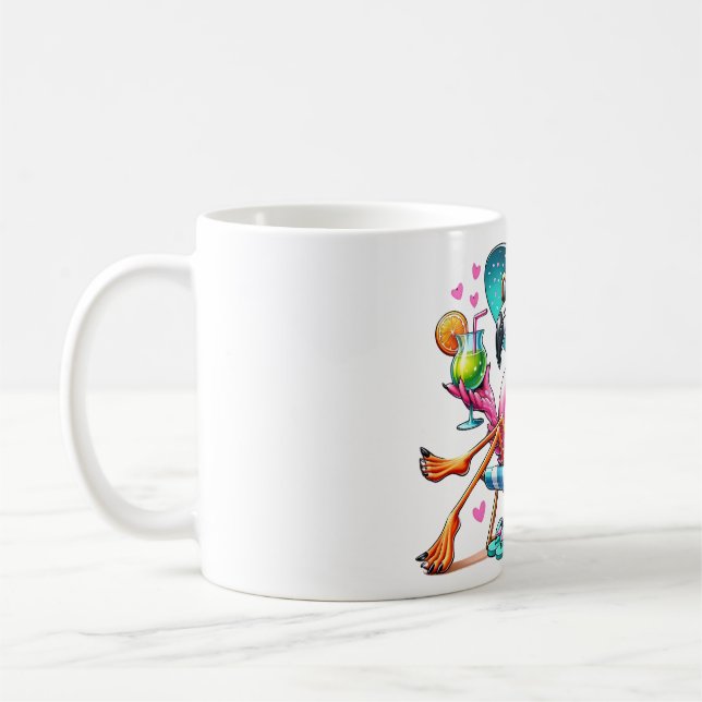 Mug Flamant rose cool (Gauche)