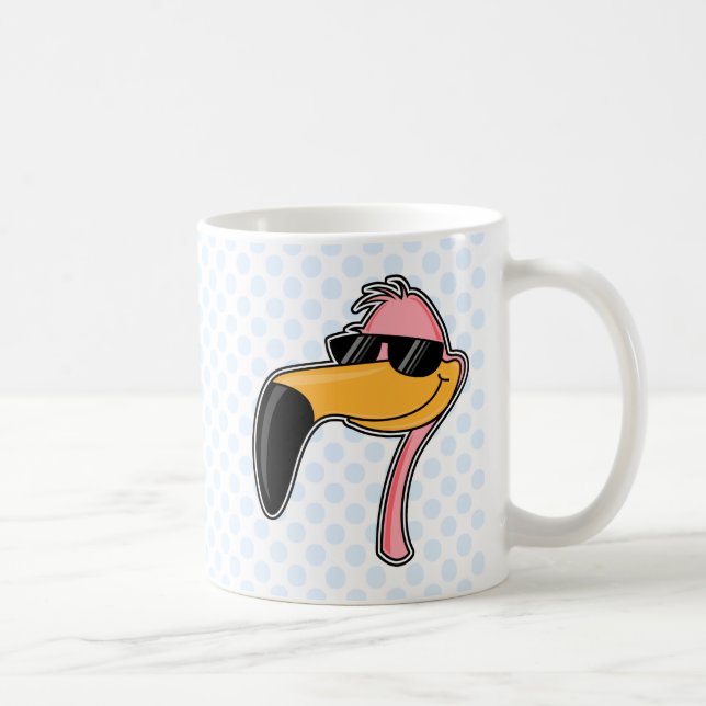 Mug Flamant rose d'amortisseur (Droite)