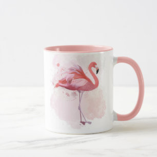 Mug Flamant rose de bouffée