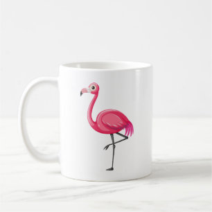 Mug Flamant Rose de Style Dessin Animé