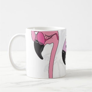 Mug Flamant rose d'été : Illustration Vintage de plage
